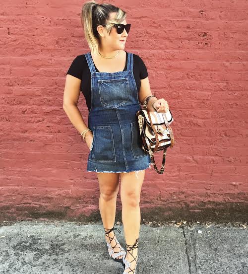 Look: Denim Overall Dress x Tularosa – thelittlegoldmix